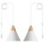 Plug in Pendant Light, 2 Pack 9.4inch Hanging Lights with Plug in Cord 14.7 ft, White Pendant Light Plug in, Hanging Pendant Light, Hanging Lamp Plug in for Bedroom Living Room Kitchen Island