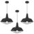 Black Pendant Light, Modern Large Pendant Light 14.1