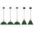 Farmhouse Pendant Light, Green Pendant Light 2 Packs 9.4inch, Kitchen Pendant Light, Industrial Pendant Light, Farmhouse Pendant Lights Kitchen Island for Kitchen, Bedroom, Bar