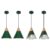 Farmhouse Pendant Light, Green Pendant Light 2 Packs 9.4inch, Kitchen Pendant Light, Industrial Pendant Light, Farmhouse Pendant Lights Kitchen Island for Kitchen, Bedroom, Bar