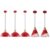 Farmhouse Pendant Light, Red Pendant Light 2 Packs 9.4inch, Kitchen Pendant Light, Industrial Pendant Light, Farmhouse Pendant Lights Kitchen Island for Kitchen, Bedroom, Bar