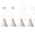 White Farmhouse Pendant Light, White Pendant Light 2 Packs 9.4inch, Kitchen Pendant Lights, Industrial Pendant Light, Farmhouse Pendant Lights Kitchen Island for Kitchen, Bedroom, Bar