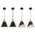 Black Pendent Light 2 Packs 9.4 inches, Kitchen Pendant Light, Farmhouse Pendant Light, Industrial Pedant Light, Black Pendant Lights Kitchen Island for Kitchen, Bar, Bedroom
