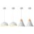 White Pendant Light, Kitchen Pendant Light, Farmhouse Pendant Light, Industrial Pedant Light, Black Pendant Lights Kitchen Island for Kitchen, Bar, Bedroom