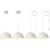White Farmhouse Pendant Light 11.8inches 2 Packs, Kitchen Pendant Light, Pendant Lights Kitchen Island, Industrial Pendant Light, Pendant Light for Kitchen, Bedroom, Office
