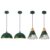 Green Pendant Light, Kitchen Light Fixtures,Dome Pendant Light,Pendant Light Kitchen Island for Living Room, Bedroom, Dinning Room, Office