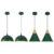 Green Pendant Light; Kitchen Pendant Light, Farmhouse Pendant Light, Industrial Pedant Light, Black Pendant Lights Kitchen Island for Kitchen, Bar, Bedroom