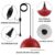 Red Plug in Pendant Light 2 Packs 11.8inch 14.7 ft, Farmhouse Pendant Light, Kitchen Pendant Lights, Pendant Lights Kitchen Island, Hanging Lights with Plug in Cord for Dining Room, Bedroom