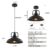 Black Pendant Light 12.5 inches 3 Packs, Farmhouse Pendant Light, Industrial Pendant Lighting, Kitchen Pendant Lights, Pendant Lights Kitchen Island for Dinning Room Entryway Barn
