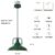 Farmhouse Pendant Light, 12.5inch, 3 Packs- Green Industrial Pendant Light, Kitchen Pendant Lights, Pendant Lights Kitchen Island, Pendant Light for Bedroom, Office, Kichen Sink, Library
