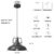 Black and Silver Pendant Light 12.5 inches 3 Packs, Farmhouse Pendant Light, Industrial Pendant Light, Kitchen Pendant Lights, Pendant Lights Kithen Island for Bedroom; Living Room; Kitchen