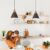 Farmhouse Pendant Light, Brown Pendant Light 2 Packs 9.4inch, Kitchen Pendant Lights, Pendant Lights Kitchen Island for Kitchen, Bedroom, Bar