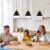 Black Pendent Light Fixtures 1 Pack 9.4 inches,Wood and Metal Kitchen Island Lights Ceiling Hanging,Pendant Lights Kitchen,Farmhouse Kitchen Light Fixtures for Bedroom,Hallway,Bar