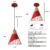 Farmhouse Pendant Light, 2 Packs 9.4inch Red Pendant Light, Kitchen Pendant Lights, Industrial Pendant Light, Pendant Lights Kitchen Island for Kitchen, Bar, Bedroom