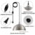 Brushed Nickel Plug in Pendant Light 2 Packs 11.8inch, Farmhouse Pendant Light, Pendant Lights Kitchen Island, Hanging Lights with Plug in Cord 14.7 ft