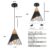 Black Pendant Light, 2 Packs 9.4inch Farmhouse Pendant Light, Kitchen Pendant Light, Industrial Pendant Light, Black Pendant Lights Kitchen Island for Kitchen, Bar, Bedroom