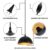 Black Plug in Pendant Light 2 Packs 11.8inch, Farmhouse Pendant Light, Kitchen Pendant Lights, Pendant Lights Kitchen Island, Hanging Lights with Plug in Cord 14.7 ft