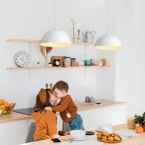 White Plug-in Pendant Light 2-Pack