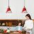 Farmhouse Pendant Light 9.4ines, 2 Packs- Red Industrial Kitchen Pendant Lights for Kitchen Island, Bar, Bedroom, Office, Library