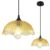 Gold Glass Pendant Light for Kitchen Island