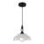 Farmhouse Black Pendant Light with Glass Shade