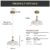Gold Vintage Pendant Light with Flower Glass Shade