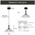 Farmhouse Black Pendant Light with Glass Shade