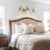Champagne Gold 3-Light Bathroom Light with Clear Glass Shade